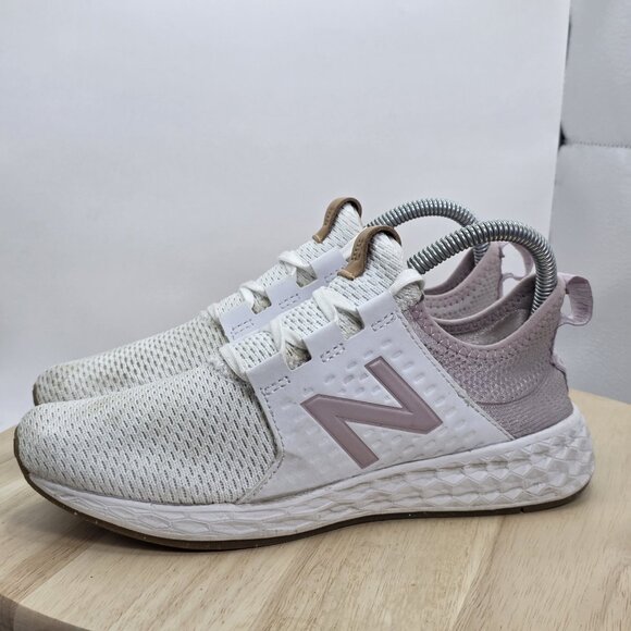Womens Size 7 - New Balance Fresh Foam Cruz V1 Shoes Running White WCRZRMWS - Picture 1 of 9